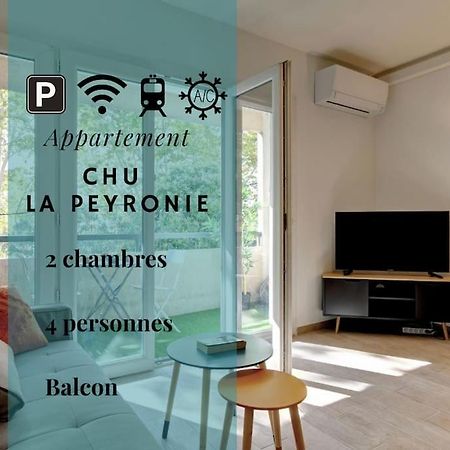 028- Chu Hopital, Appart 2Chambres, Parking, Tram Montpellier Ngoại thất bức ảnh